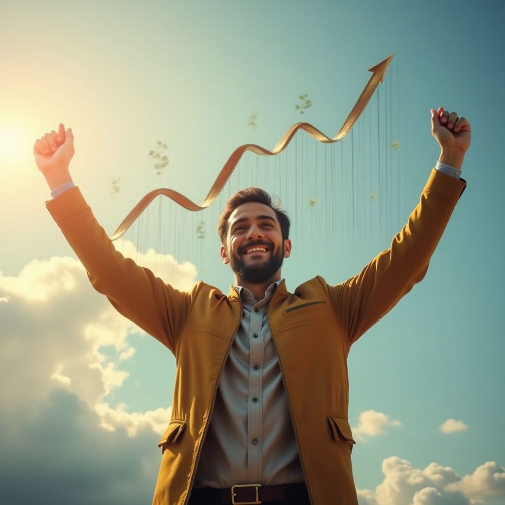 Financial freedom concept
